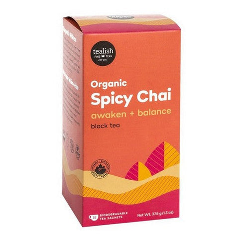 Tealish, Tealish Organic Tea Spicy Chai, 15 Count