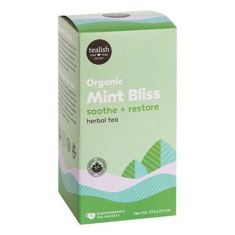 Tealish, Tealish Organic Tea Mint Bliss, 15 Count