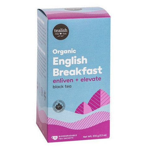 Tealish, Tealish Organic Tea English Breakfast, 15 Count
