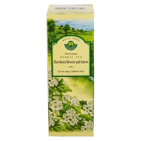 Herbaria, Herbal Tea Hawthorn Flowers And Leaves, 25 Bags
