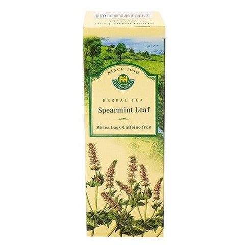 Herbaria, Herbal Tea Spearmint Leaf, 25 Bags