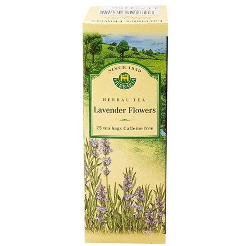 Herbaria, Herbal Tea Lavender Flowers, 25 Bags