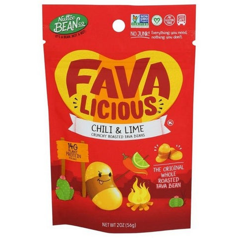 Fava Licious, Bean's Roasted Chili And Lime, 2 Oz (Case Of 12)