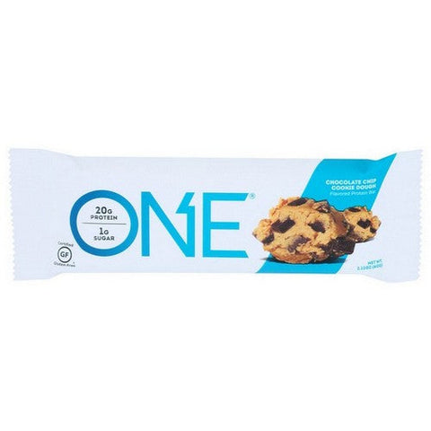 Onebar, Chocolate Chip Cookie Dough Protein Bar, 60 Grams (Case Of 12)