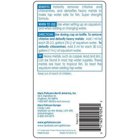 API, Tap Water Conditioner, 8 Oz