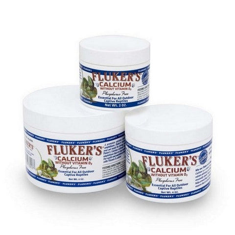 Flukers, Calcium Supplement Without Vitamin D3 And Phosphorus, 4 Oz
