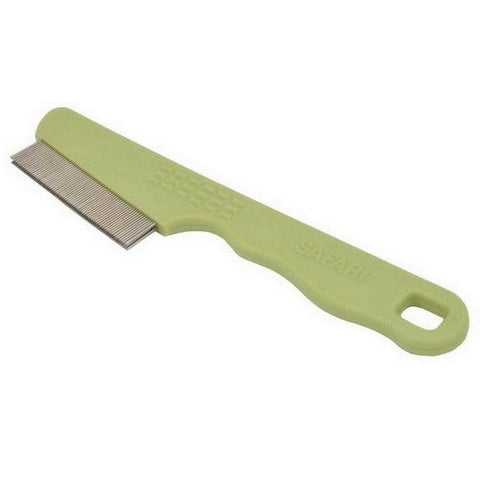 Safari, Safari Dog Double Row Flea Combs with Handle, 1 Each / Green