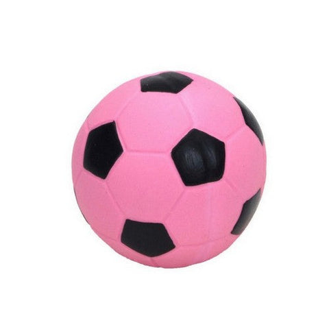 Rascals, Rascals Latex Dog Toy Soccerball, Pink, 3 Inches