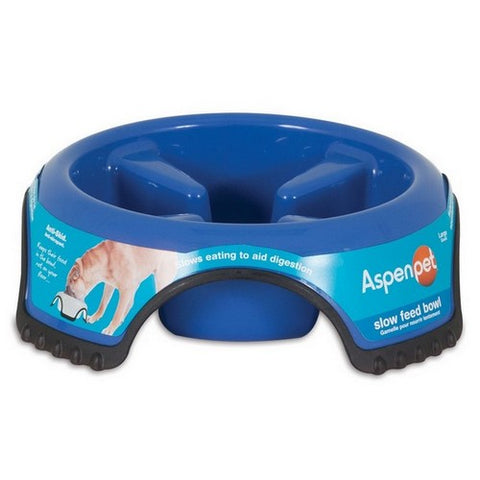 Aspen, Aspen Skid Stop Slow Feed Bowl, 1 Each / Large