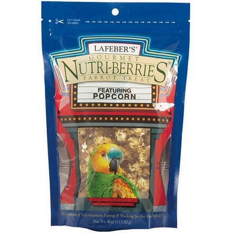 Lafeber, Lafeber Company Nutri-Berries Popcorn Parrot Treat, 4 Oz
