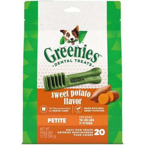 Greenies, Greenies Dog Dental Treats, Petite, Sweet Potato, 12 Ounces, 20 Count