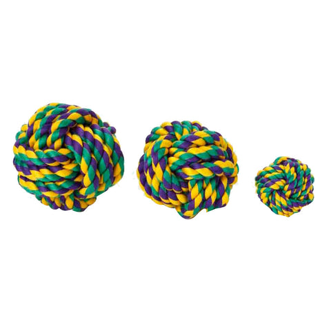 Multipet, Multipet Nuts For Knots Dog toy, 1 Each / 4 Inches, Assorted