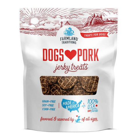 Farmland Traditions, Farmland Traditions Dogs Love Pork Jerky Dog Treats, 5 Ounces