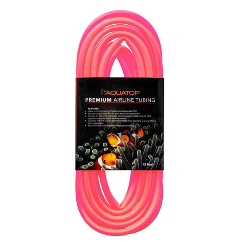 Aquatop, Aquatop Airline Tubing, Neon Red, 13 Feet