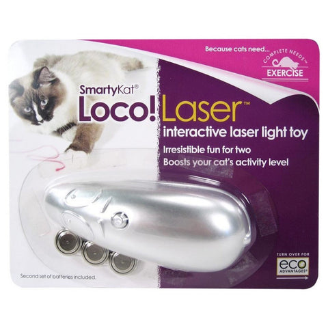 SmartyKat, SmartyKat Loco!Laser Interactive Laser Pointer Cat Toy, 1 Each / Assorted