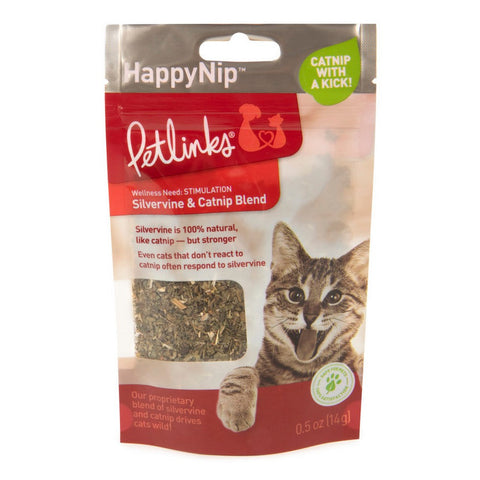 Petlinks, Petlinks HappyNip Silvervine Catnip Blend Catnip, 0.5 Oz