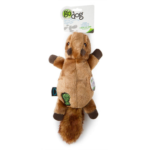 Godog, goDog Flatz Squirrel Dog Toy, 1 Each / Brown