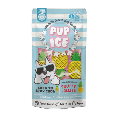 Spot, Spot Pup Ice Dog Chew Treat, Fruity Lollie, Pineapple, 3 Pack