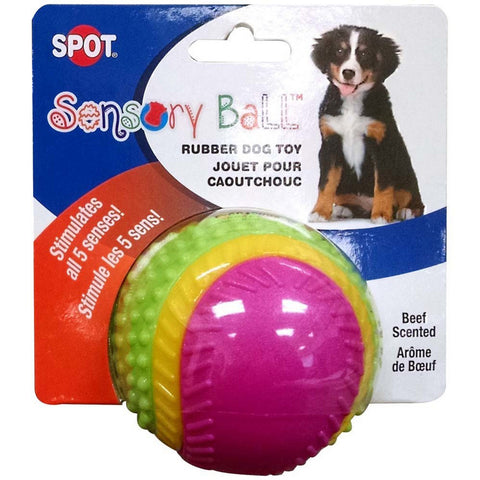 Spot, Spot Sensory Ball Dog toy, 1 Each / 3.25 Inches / Medium, Assorted