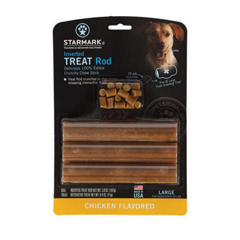 Starmark, Starmark Inserted Dog Treat Rod Chicken USA, 1 Each / Large