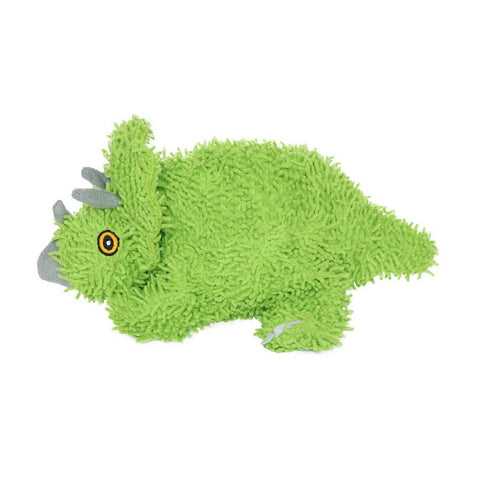 Mighty, Mighty Microfiber Plush Dinosaur Dog Toy, 1 Each / Medium, Triceratops