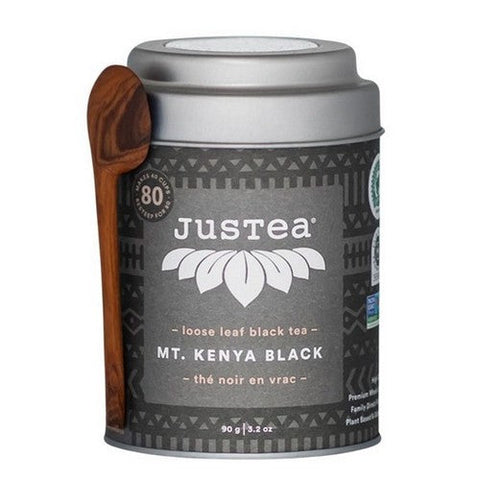 JusTea, Mt Kenya Black Loose Leaf Tea, 90 Grams (Case Of 6)
