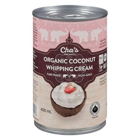 Chas Organics, Organic Vegan Coconut Whipping Cream, 400 Ml (Case Of 6)