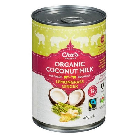 Chas Organics, Organic Coconut Milk Lemongrass Ginger, 400 Ml (Case Of 12)