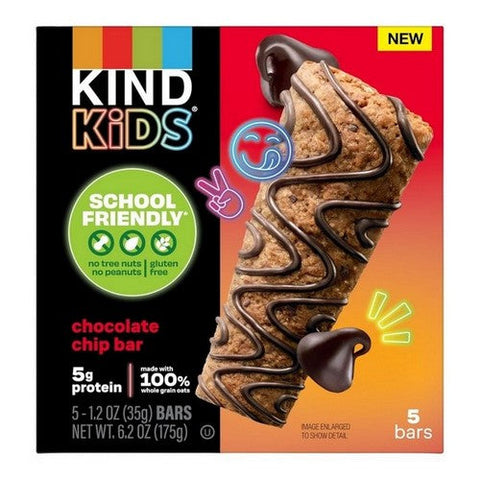 Kids Bar Oat Chocolate Chip 1.2 Oz / 5 Count (Case Of 8) by Kind