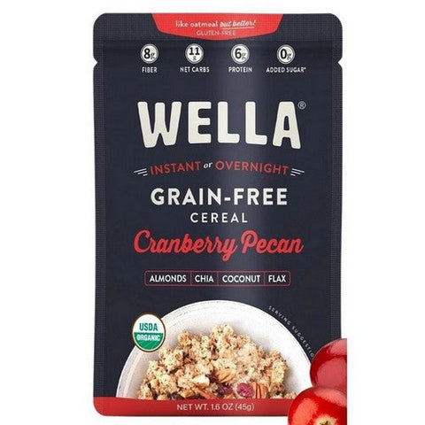Organic Cranberry Pecan Cereal 1.6 Oz (Case Of 8) by Wella