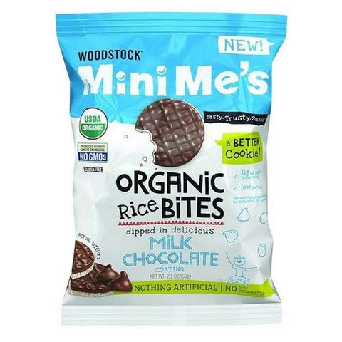 Organic Milk Chocolate Rice Bites 2.1 Oz (Case Of 8) by Woodstock