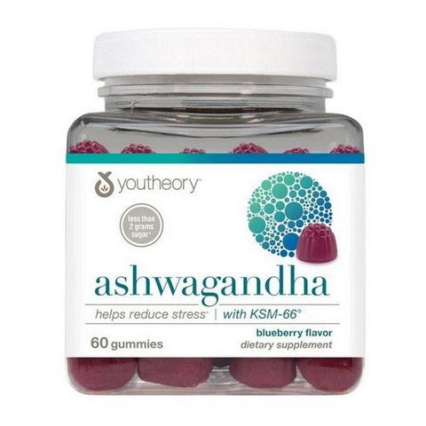 Ashwagandha Gummy Blueberry 60 Count by Youtheory