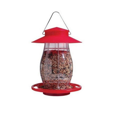 Audubon, Lantern Wild Bird Feeder, 4 LB CAP,Red