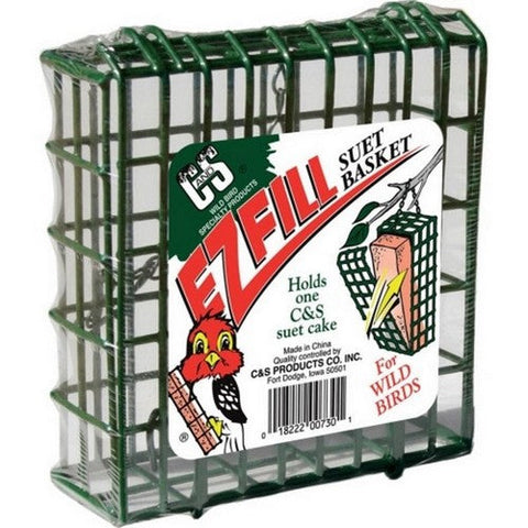 C&S, C&S E-Z Fill Suet Basket, 1.75 X 5 X 5.5 Inches,Green