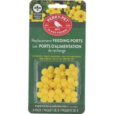Perky-Pet, Replacement Flowers For Hummingbird Feeders, 9 Pack,Yellow