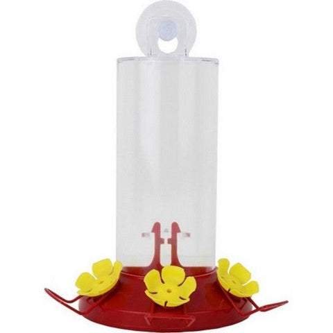 Perky-Pet, Window Mounted Plastic Hummingbird Feeder, 8 Oz CAP, Red