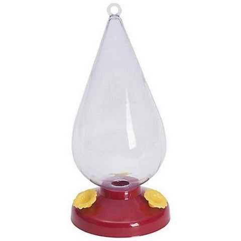 Perky-Pet, Dew Drop Plastic Hummingbird Feeder, 32 Oz CAP, Red