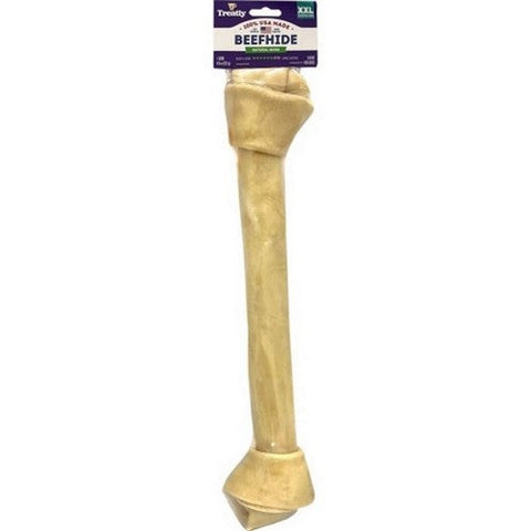 Treatly, Treatly 100% Usa Beefhide Bone Banded, 15 IN-1 Pack,Natural