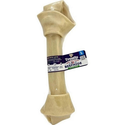 Treatly, Treatly 100% Usa Beefhide Bone Banded, 9 IN-1 Pack,Natural