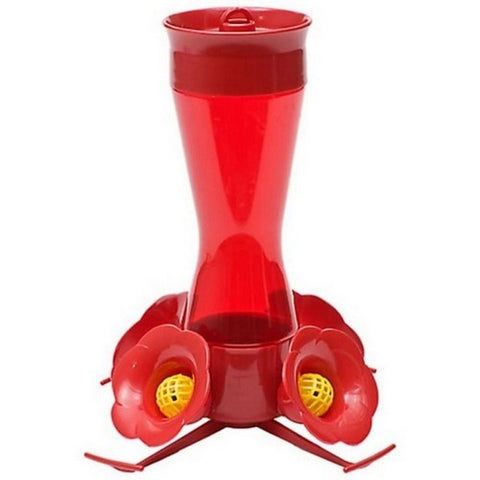 Perky-Pet, Pinch Waist Plastic Hummingbird Feeder, 8 Oz CAP, Red