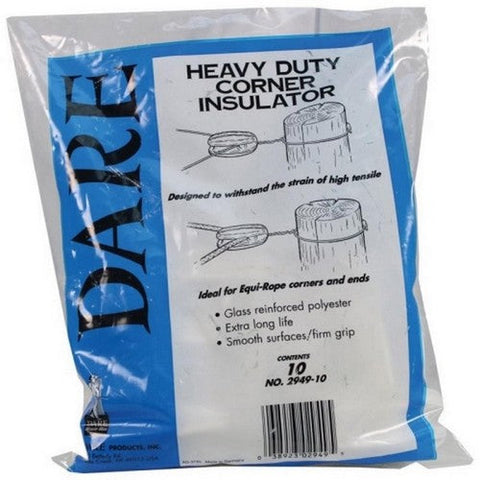 Dare, Dare Corner & End Hi-Tensile Insulator, 10 Pack,White