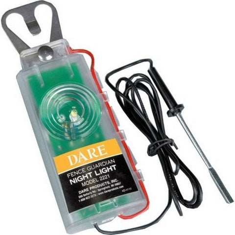 Dare, Dare Fence Guardian Night Light, UP TO 1000 Feet,Clear