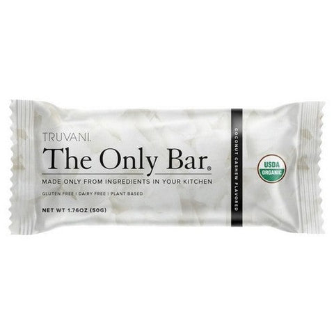 Organic Bar Coconut Cashew 1.76 Oz (Case Of 12) by Truvani