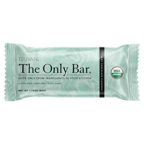 Organic Bar Mint Chocolate 1.76 Oz (Case Of 12) by Truvani