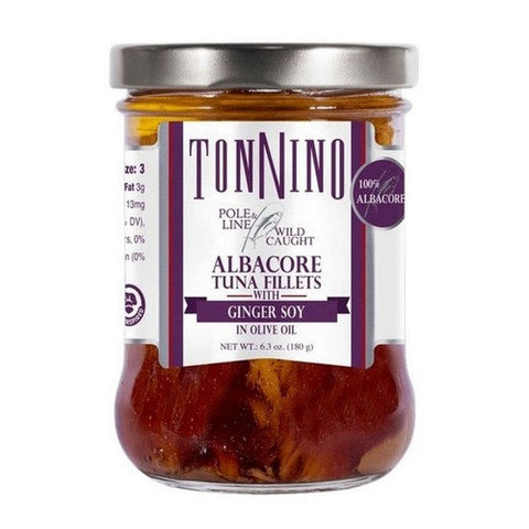 Albacore Tuna Fillets With Ginger Soy 6.3 Oz (Case Of 6) by Tonnino