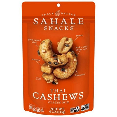 Glazed Thai Cashew Mix 4 Oz (Case Of 6) by Sahale Snacks
