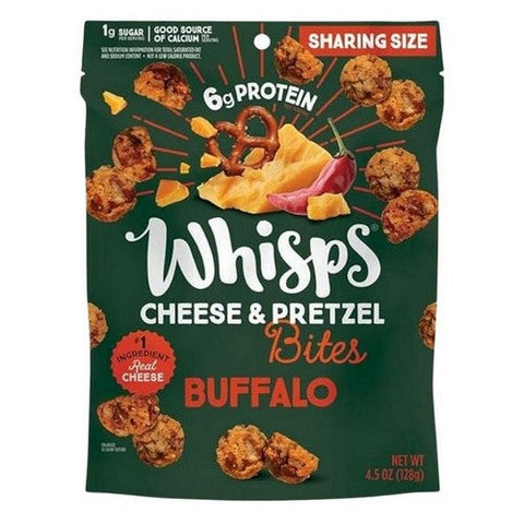 Buffalo Cheese And Pretzel Bites 4.5 Oz (Case Of 6) by Whisps