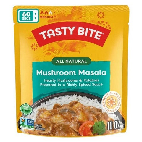 Tasty Bite, Entree Indian Cuisine Mushroom Masala, 10 Oz (Case Of 6)