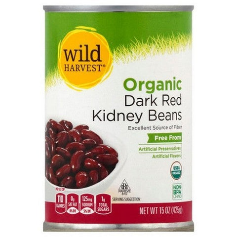 Wild Harvest, Organic Dark Red Kidney Beans, 15 Oz (Case Of 12)
