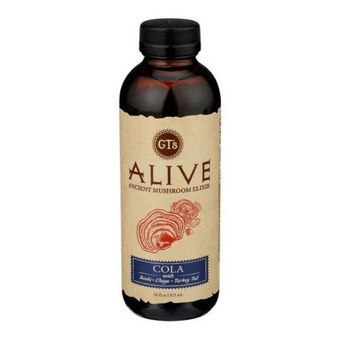 GT's, Alive Ancient Mushroom Elixir Cola, 16 Oz (Case Of 12)
